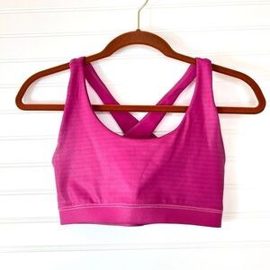 IVL Collective Sports Bra Festival Fuchsia Pink Keyhole Bra Sz 6